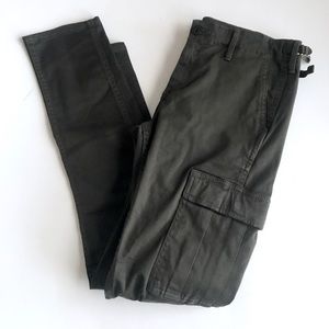 AG slim sateen cargo pants